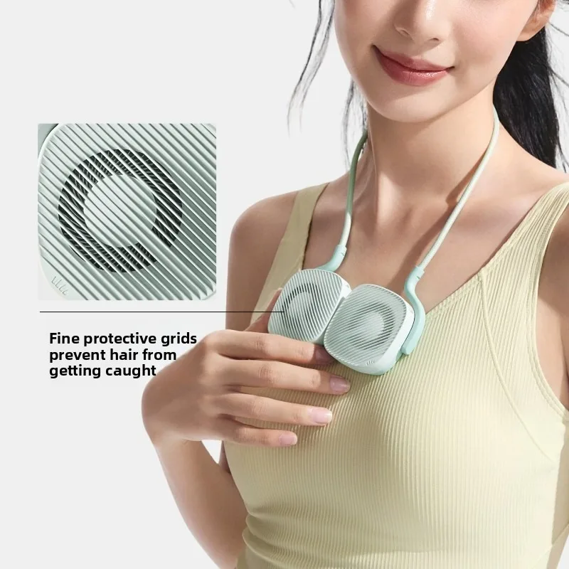 

2026 Neck Hanging Fan USB Rechargeable Personal Cooling Fan Silent Portable Multi Function Long Battery Life for Summer