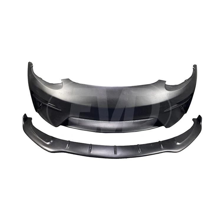 ROBOT STYLE GLASS FIBER FRONT BUMPER WITH FRONT LIP for 2016-2019 TESLA MODEL 3