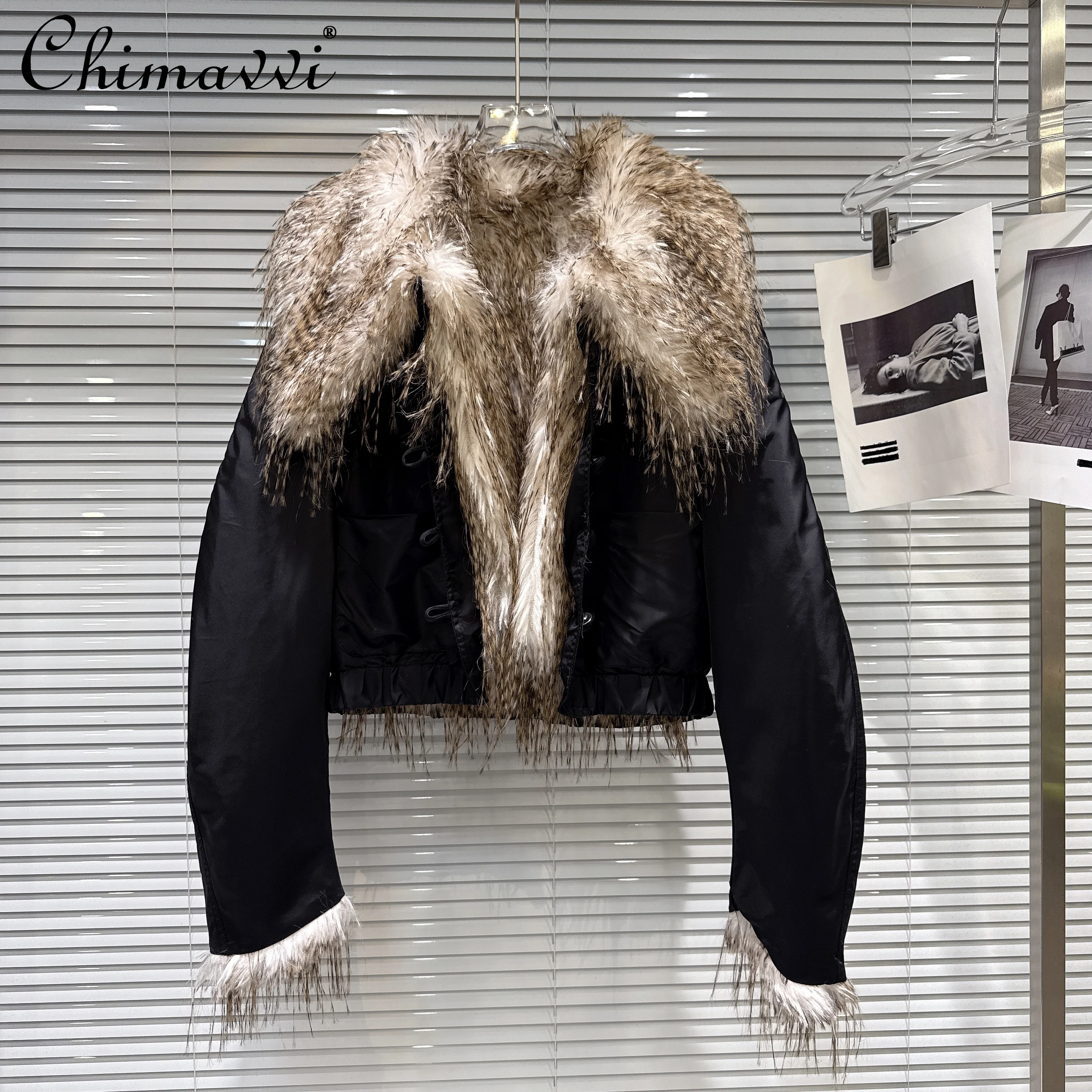 

Модные милые крутые универсальные парки для девочек, однобортные универсальные повседневные утепленные флисовые короткие куртки, женские зимние