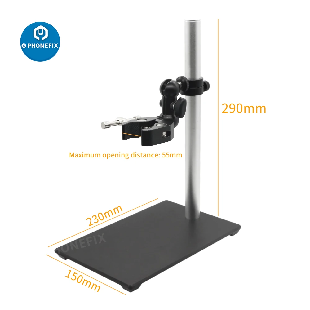 Adjustable Stand Super Clamps Multiple Angles Bracket for Electron Microscope Digital Industrial Camera Vision Inspection Test