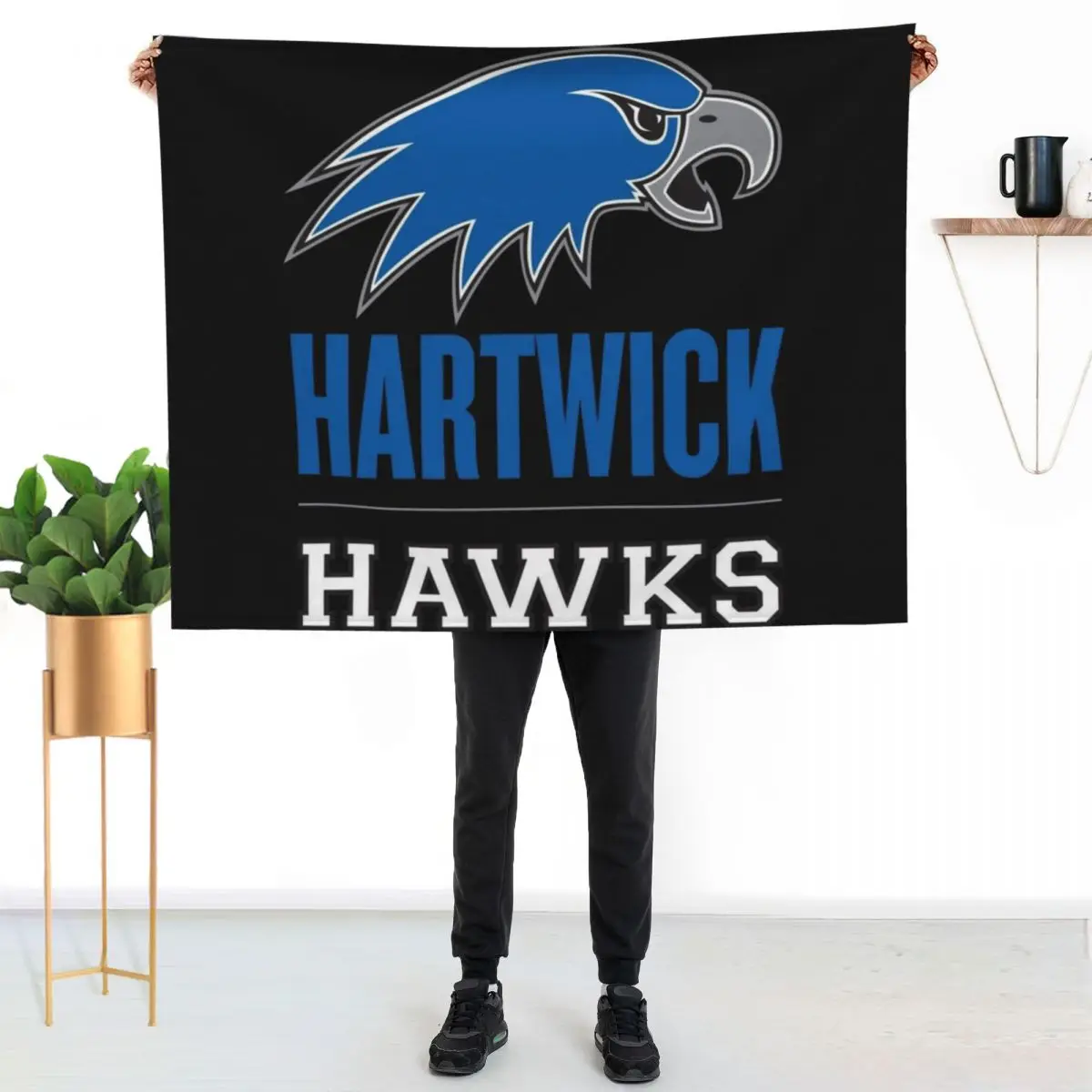 

Hartwick hawks Throw Blanket Reusable Durable Soft Blanket for All Seasons
