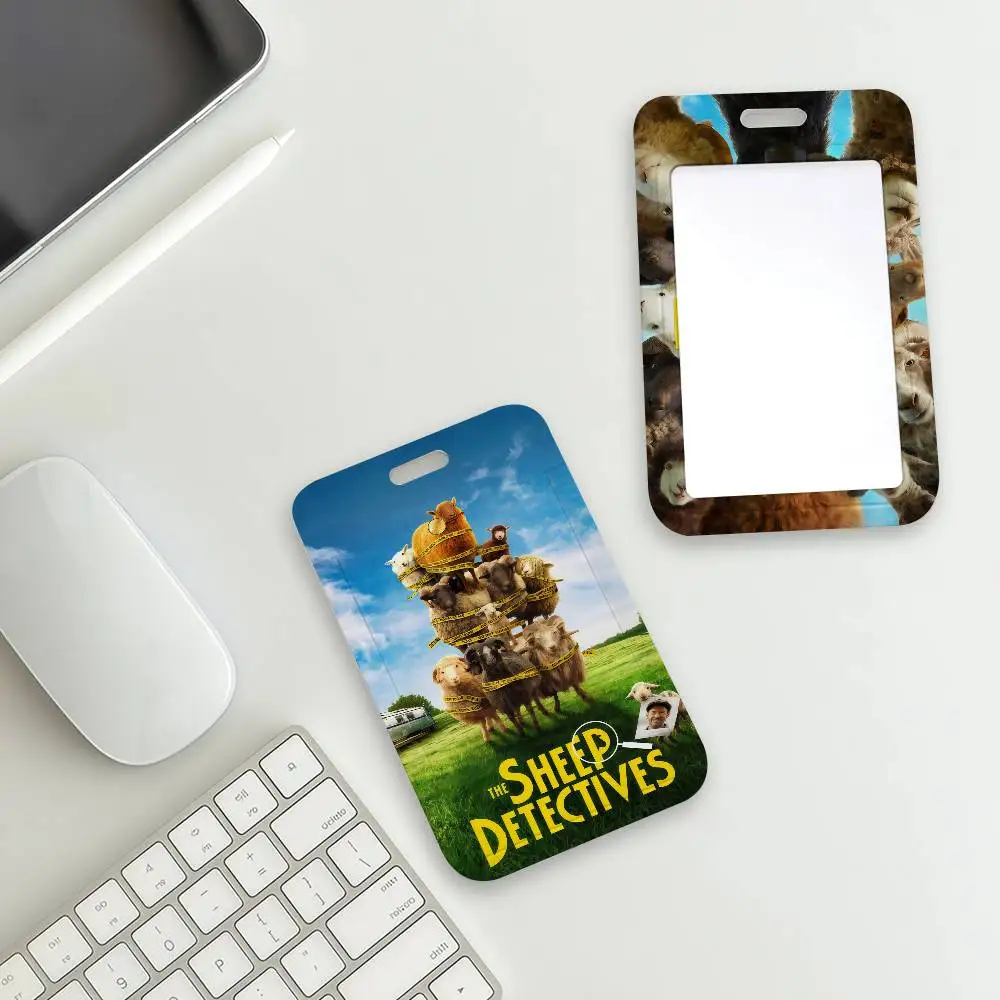 Film The Sheep D-Detectives Badge Card Holder Student ID Case Daily Use Subway Commute Work Cover Office School Bus Protector