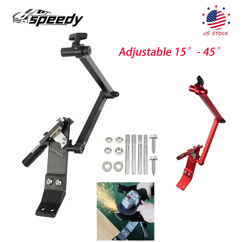 

Adjustable 15°- 45° Lawn Mower Blade Sharpener Handle with Ball Bearing Use with Angle Grinder,for Right & Left Hand Blades