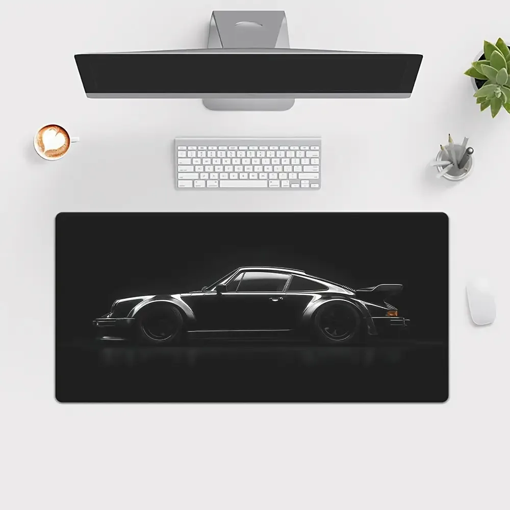 

A Gaming Mouse Pad Featuring a Sports Car Design, with a Large Non-Slip Desktop Surface, a Non-Slip Diatom Mud Base