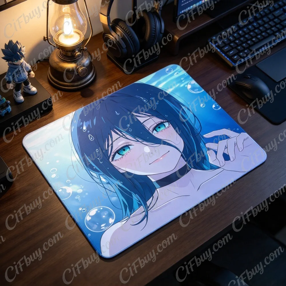 CIFBUY Large Gaming Mouse Pad Anti-Slip Durable Desk Mat Precision Stitched Edges Home Office Laptop Decor
