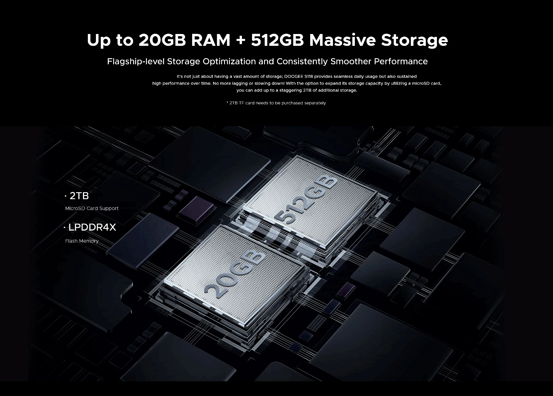 DOOGEE S118 Rugged Phone 6.58" FHD+ Screen Helio G99 Telephon Portable 8GB+512GB 10800mAh 50MP Triple Smartphone Android 14 NFC