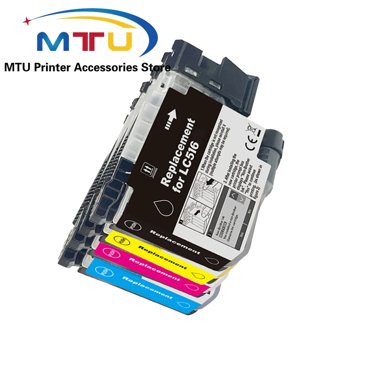 

1Set LC514 LC516 LC516XL Ink Cartridges for Brother DCP-J4250N MFC-J4450N J4950DN DCP-J1270N