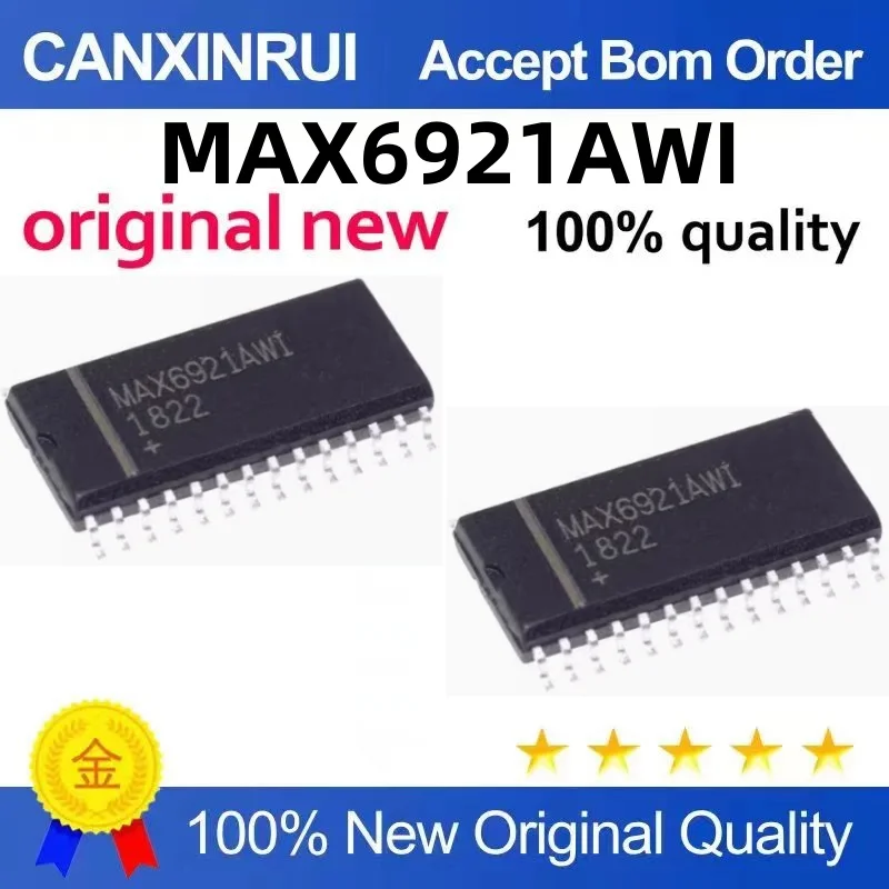 

MAX6921AWI SOP28 SOP28 pin SMD serial interface VFD tube driver chip integrated electronics