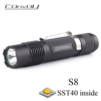 Convoy S8 SST40 Flashlight 18650 Linterna Led EDC Torch Camping Fishing Lantern Flash Light Work  Zaklamp Latarka