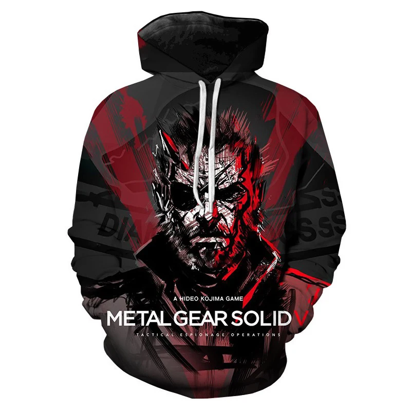 Metal Gear Solid 3d Print Men/Women Hoodie Casual Oversized Pullover Popular Sweatshirt Fashion Streetwear Trend Men Clothing