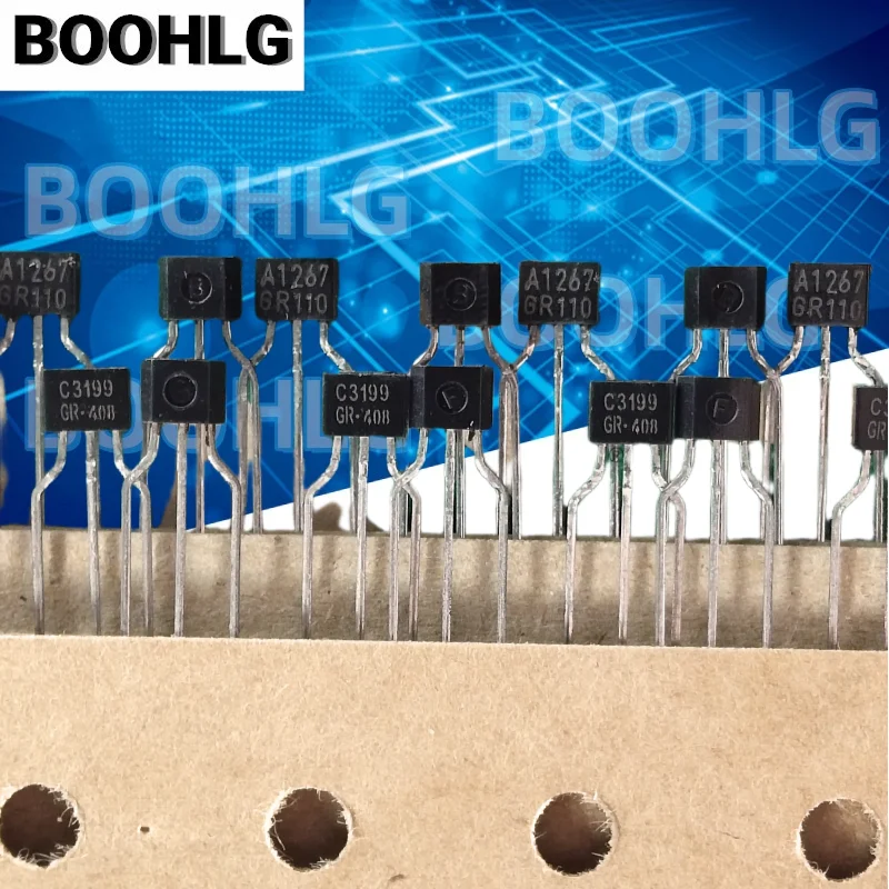 5 Pairs KTA1267 KTC3199 GR Grade, A1267 C3199 TO-92S BJT Transistor, New Original Complementary Audio Pair