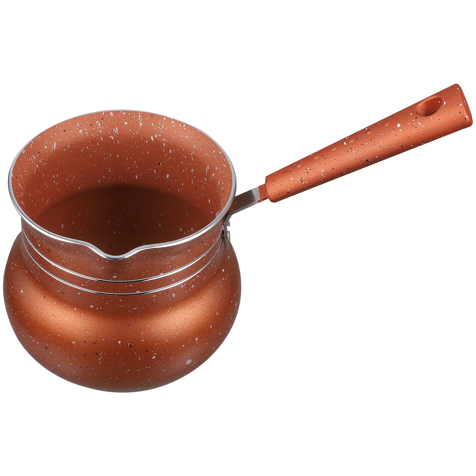 Mini Coffee Pot Nonstick Cooking Saucepan Ceramic Like Finish Spill Proof Spout Design for Milk Coffee Restaurant