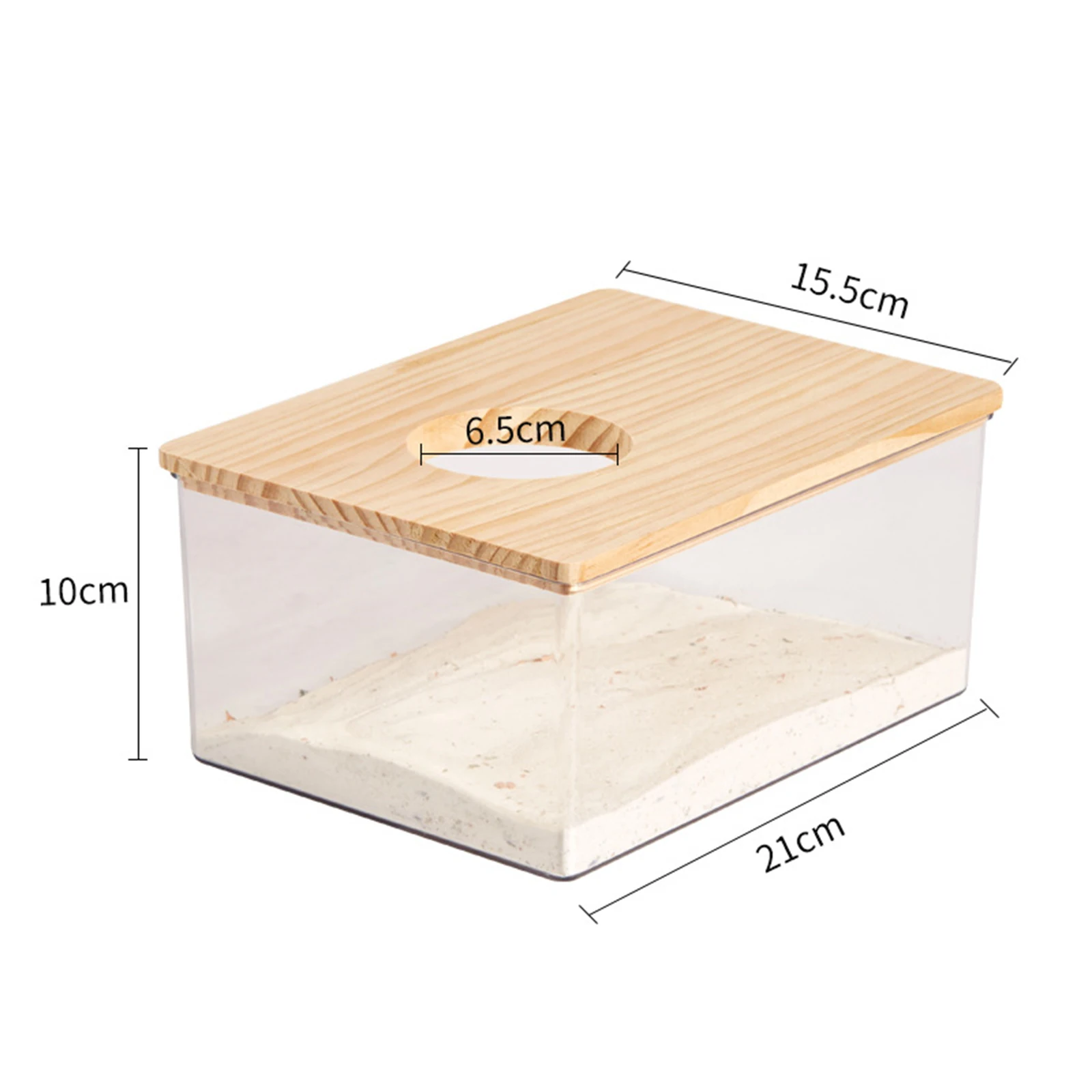 Hamster Bathroom House Clear Hamster Sand Box Bathtub Bathroom Toilet Small Pet Bath Container Transparent Supplies