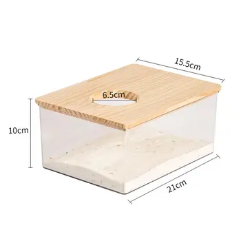 倉鼠浴室屋 透明倉鼠沙箱 浴缸 浴室廁所 小型寵物洗澡容器 透明用品 12 最佳銷售 倉鼠沙 - №10