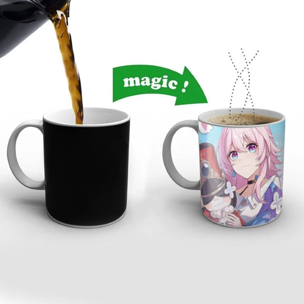 Anime-Honkai-Star-Rail-Magic Mug Color Changing Cup Ceramic Discoloration Coffee Tea Milk Mugs Novelty Gifts Free shipping