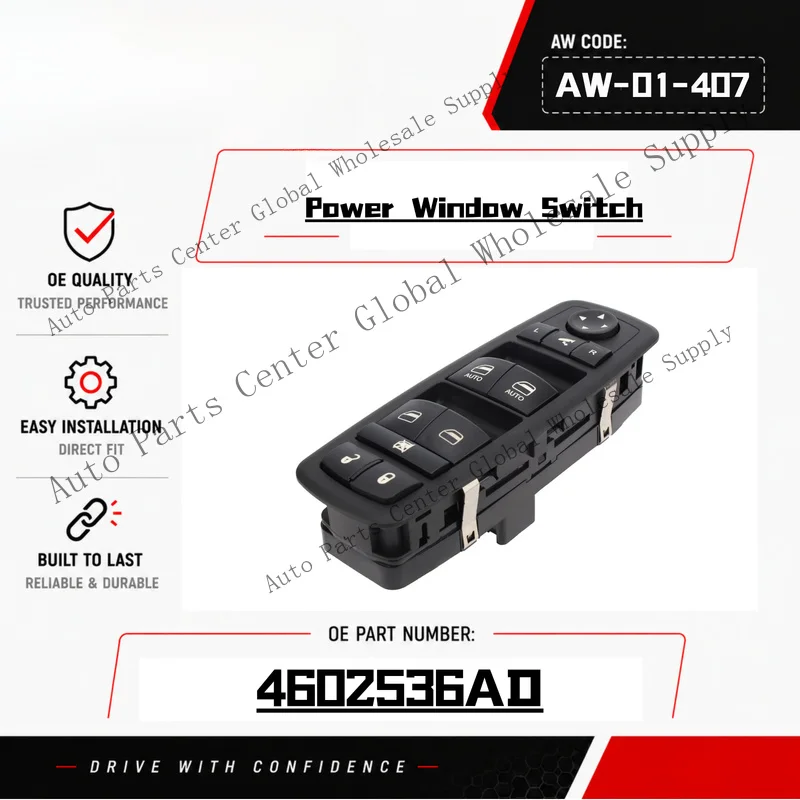 L+ Master Power Window Control Lifter switch For Chrysler Town Country 4602536AD