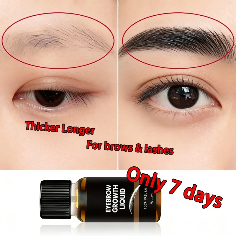 7日間眉毛＆まつ毛成長美容液 – 急速な増毛、脱毛防止、ダメージを受けたまつ毛の修復、メイクに優しい