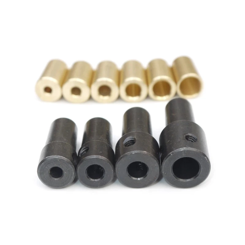 B10 Drill Chuck Connecting Rod Shaft Sleeve Copper Steel Taper Coupling 3.17mm/4mm/5mm/6mm/6.35mm/7mm/8mm/10mm/11mm/12mm/14mm