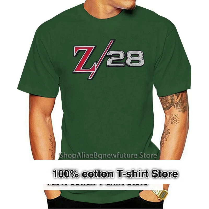 كامارو Z/28 Z28 الكلاسيكية شعار شعار العضلات سيارة التي شيرت