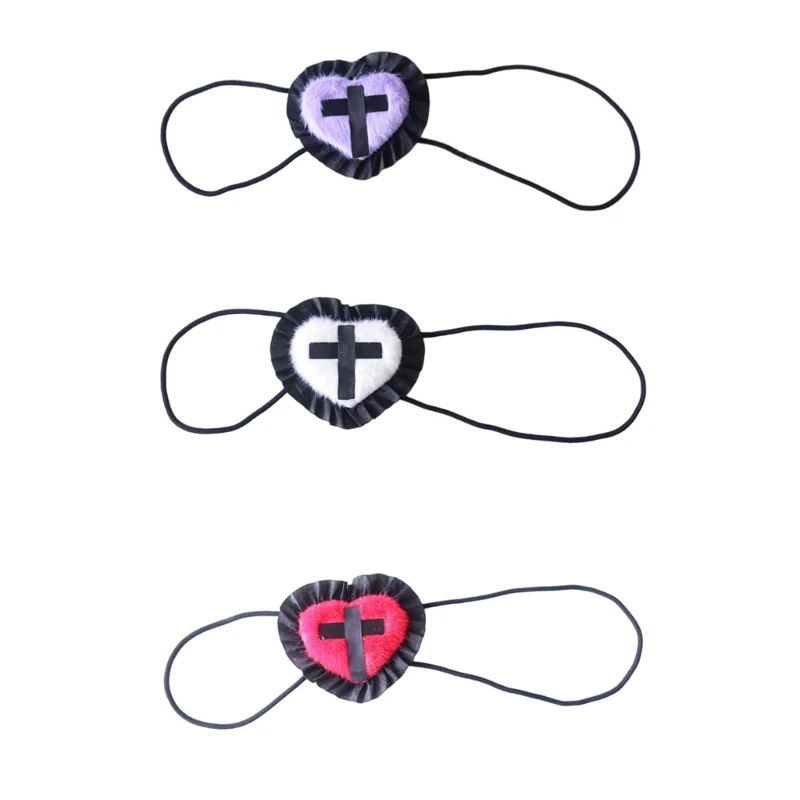 Heart Shape Eye Patch Cosplay Props Maid Female Eye Mask Accessories Furry Eye Patch For Kids or Adults