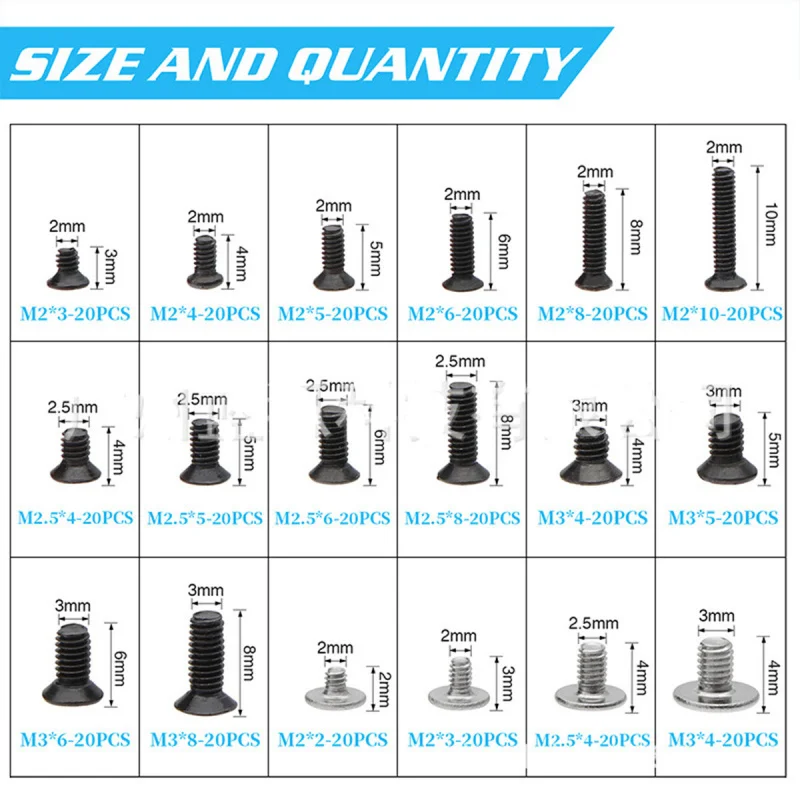 

Набор винтов V+ для ноутбуков HP, Dell, Lenovo, Sony, Toshiba, SAMSUNG