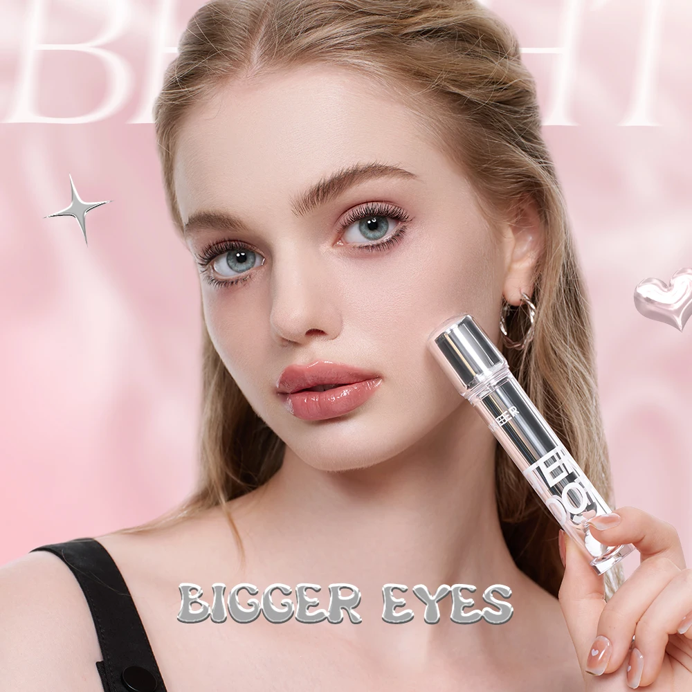 BANXEER มาสคาร่ากันน้ำได้ยาวนาน24ชม. สีดำต่อขนตาที่ดัดได้กันรอยเปื้อนมาสคาร่าสำหรับการแต่งตา