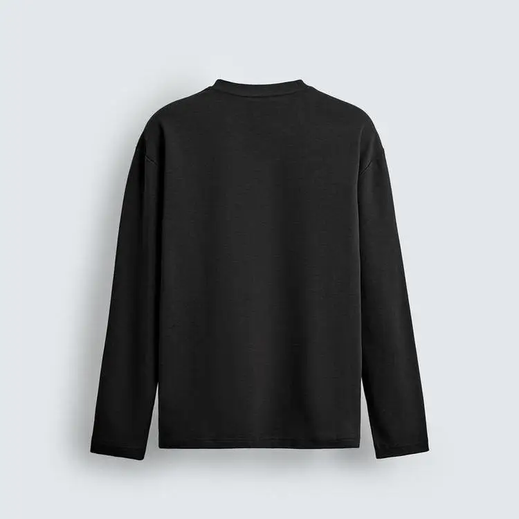 Spring 2026 Casual Cotton Long Sleeve round Neck T-Shirt Men's Base Shirt Multi-Color Select Loose Fit Non-Fading Top
