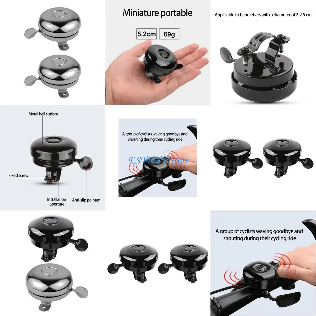 

G6DE High Decibels Bicycles Alarm Horn Charging Quickly Release Bicycles Bells for Increased Cycling Safety