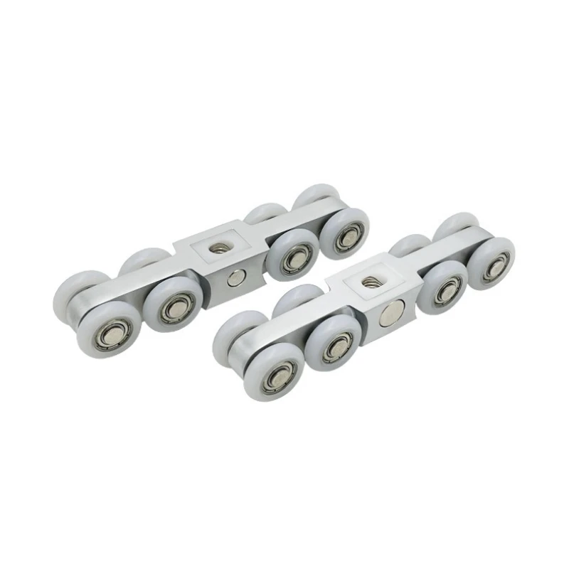 

Wooden door hanger silent hanger rail roller sliding sliding door pulley