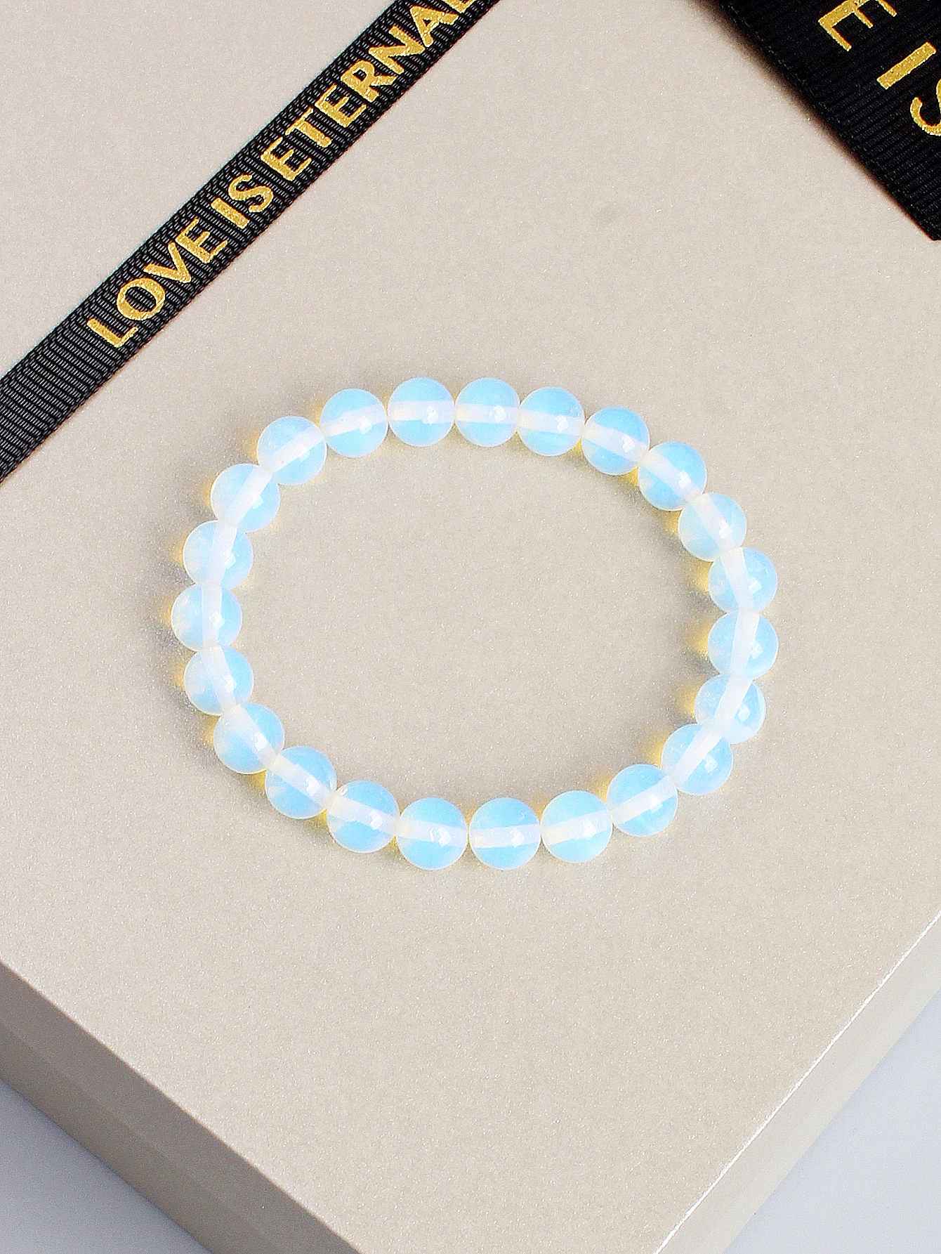 Natural Stone Opal Bead Bracelet for Women & Men Healing Energy Protection Positive Vibes Stress Relief Spiritual Jewelry Gift - view 6