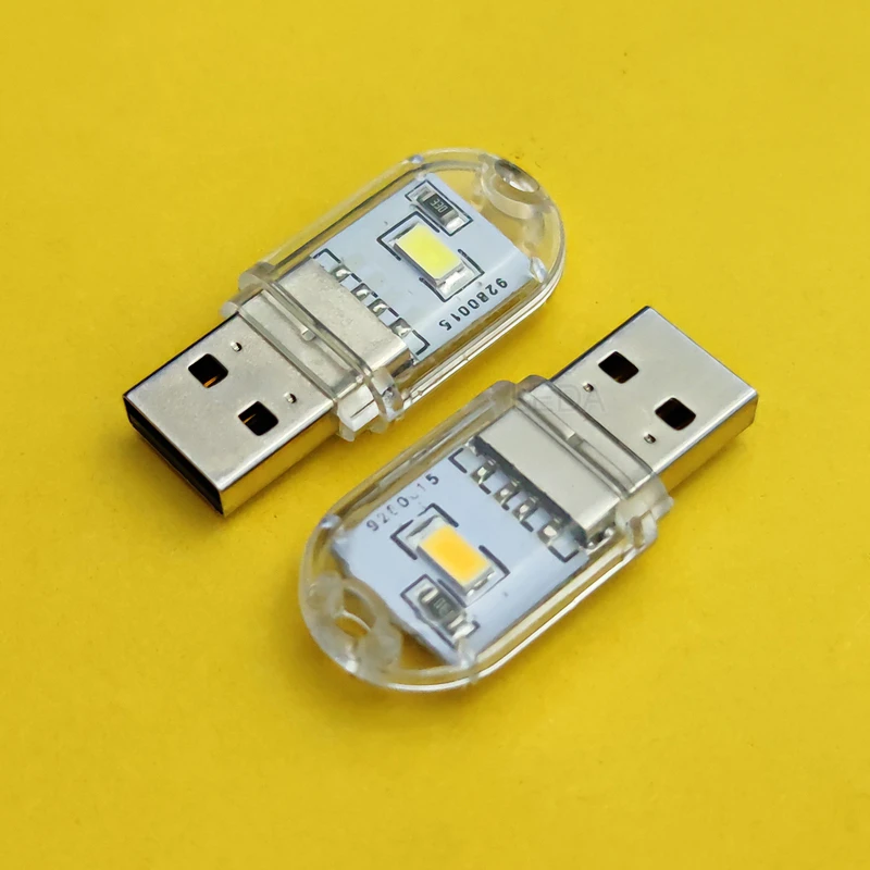 1Pcs LED USB Light 2-24LEDS Mini Portable Book Light Reading Night Light Warm White 5V Power For PC Laptop Mobile Power