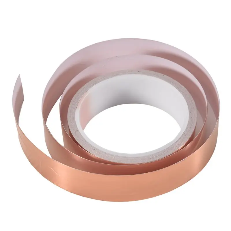 8Pcs 30Mm X10M Copper Foil Tape Adhesive EMI Shielding Guitar Slug Snail Barrier Tool