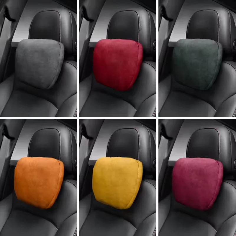 Italy Suede Car Neck Rest Pillow For Land Rover Range Rover Evoque L538 L551 Seat Head Neck Support Cushion Auto Interior Parts - view 6