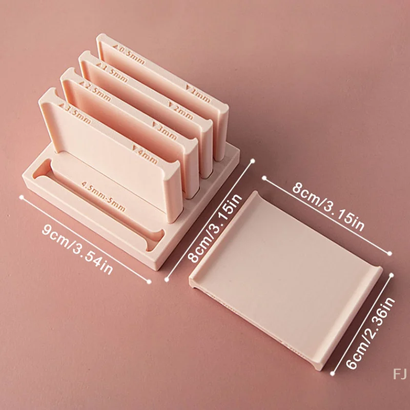 [YU] 0,5–5 mm weiche Tonstreifen-Rollformen, DIY handgerollter Tonstreifen, gewebte Ohrringe, Armbänder, Anhänger, Herstellung von Polymer-Ton-Werkzeugen