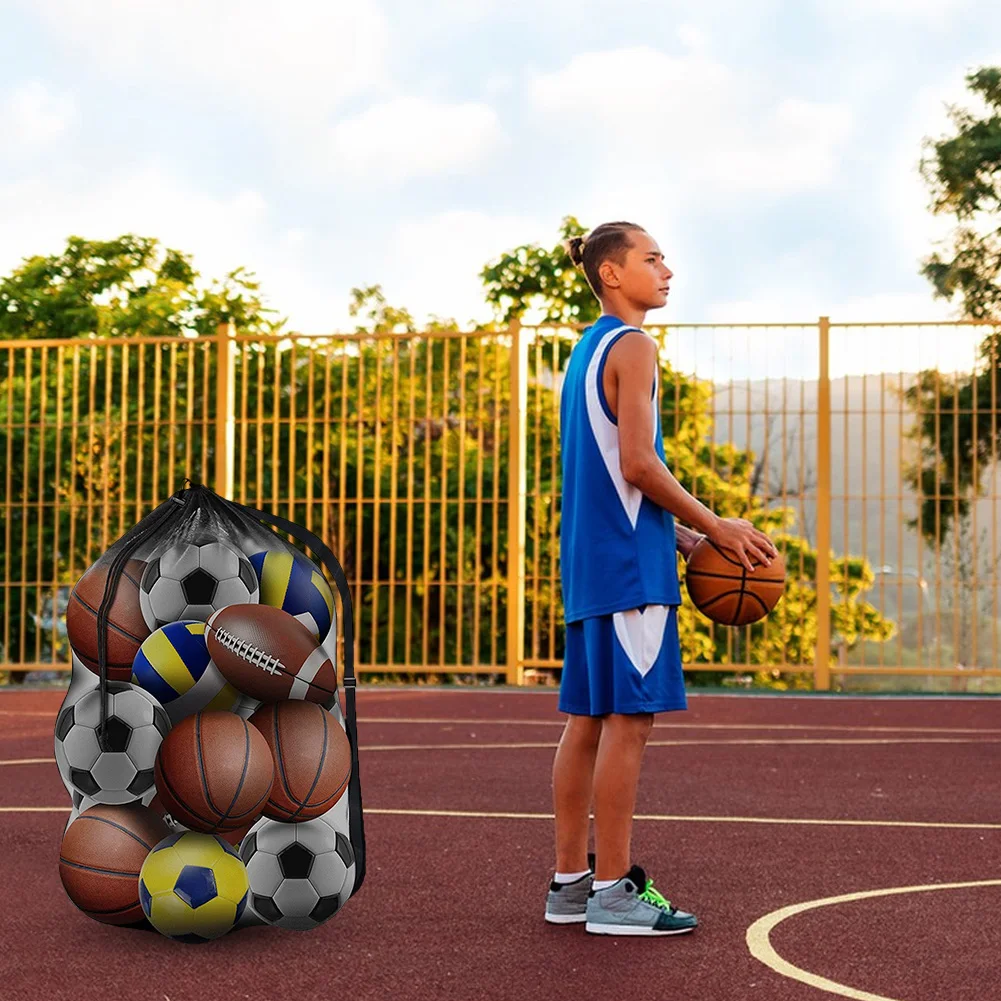 

Extra Large Sports Ball Bag Mesh Soccer Ball Net Bag Sport Equipment Storage Bag for Basketball Football Soccer Volleyball