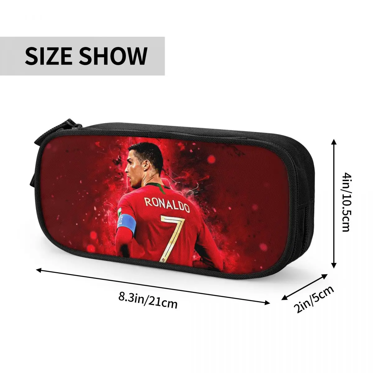 CR7 calcio calcio astuccio portapenne creativo ragazze ragazzi grande capacità studenti scuola regalo Pencilcases