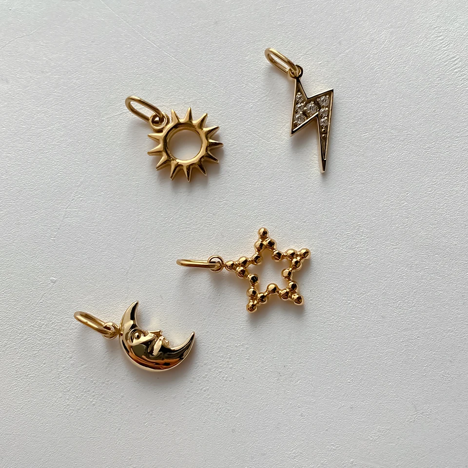 EMANCO Stern-Sonnen-Anhänger für Ohrringe und Halsketten, Zubehör für die Schmuckherstellung, Edelstahl, vergoldet, DIY-Schmuck, 48-Stunden-Versand – Detail 9