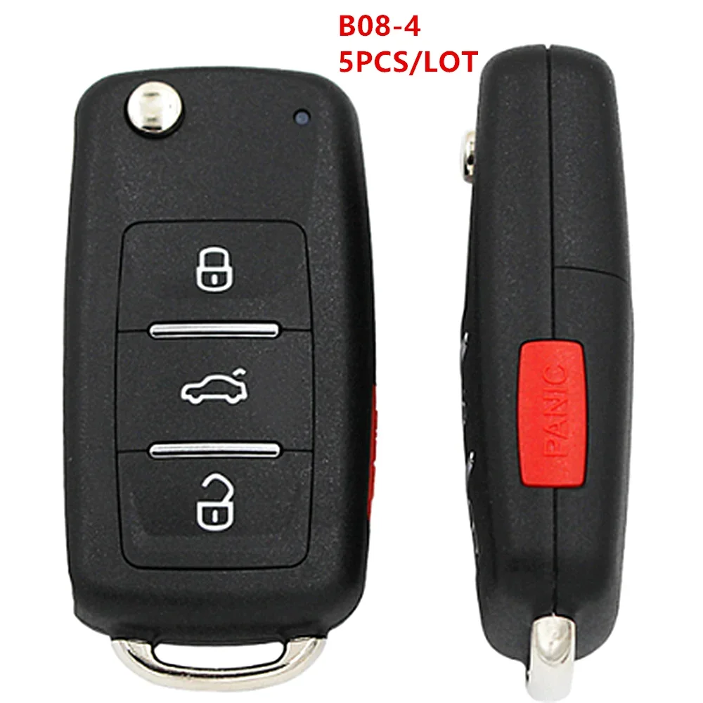 5PCS/LOT KEYDIY B Series B08-3 B08-4 3/Button B Series Universal KD Remote Control Smart Car Key For KD900/MINI/KD-X2 Programmer