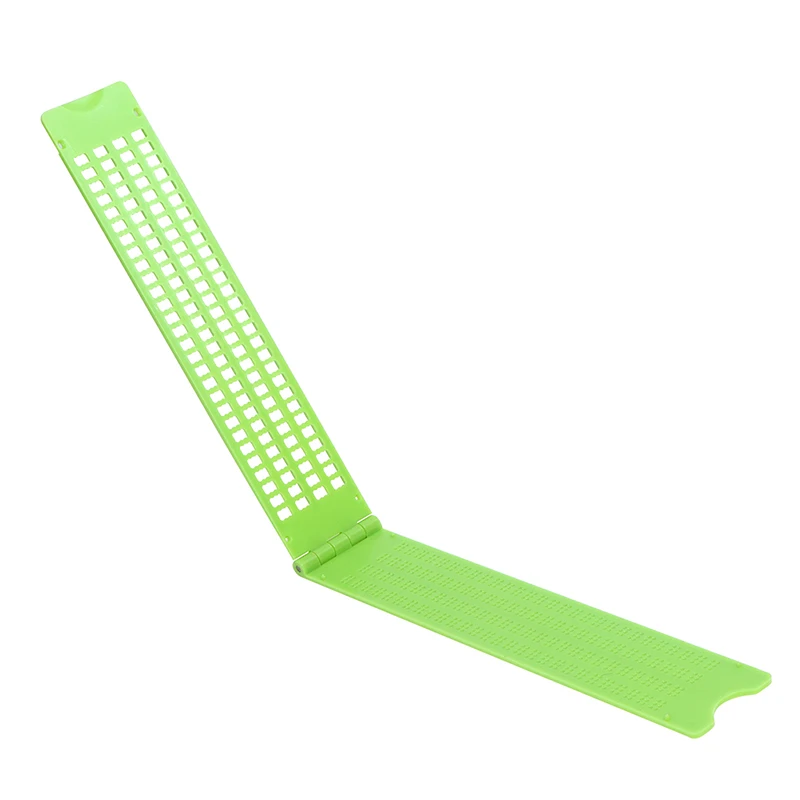 1 pezzo di ardesia per scrittura Braille con stilo Pratico kit di ardesia per scrittura portatile Braille in plastica per scuola