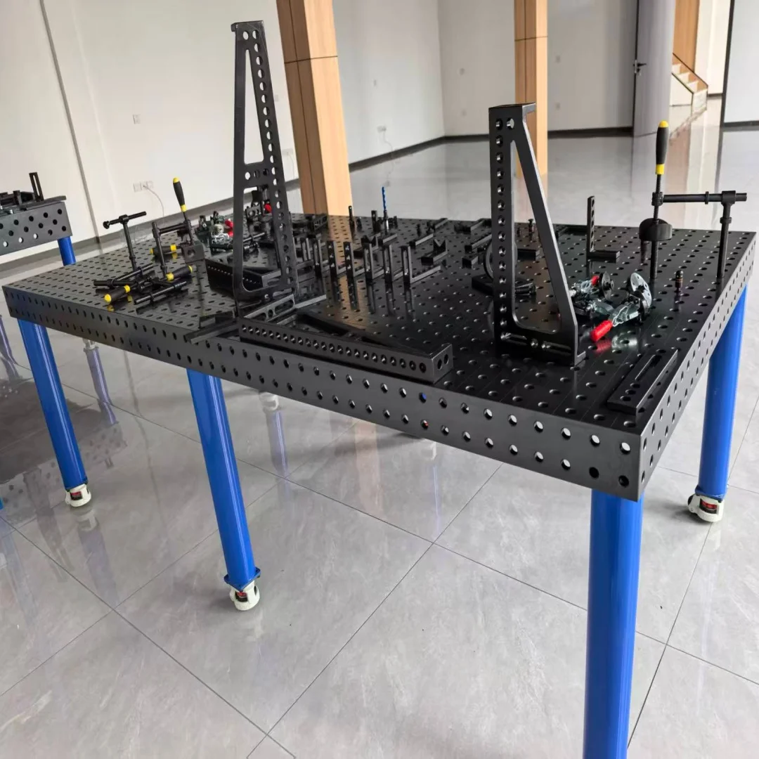 3D Welding Table New Soldering Station Q355 Steel Nitrided Surface Customizable Dimensions Clamping System Economical Welding