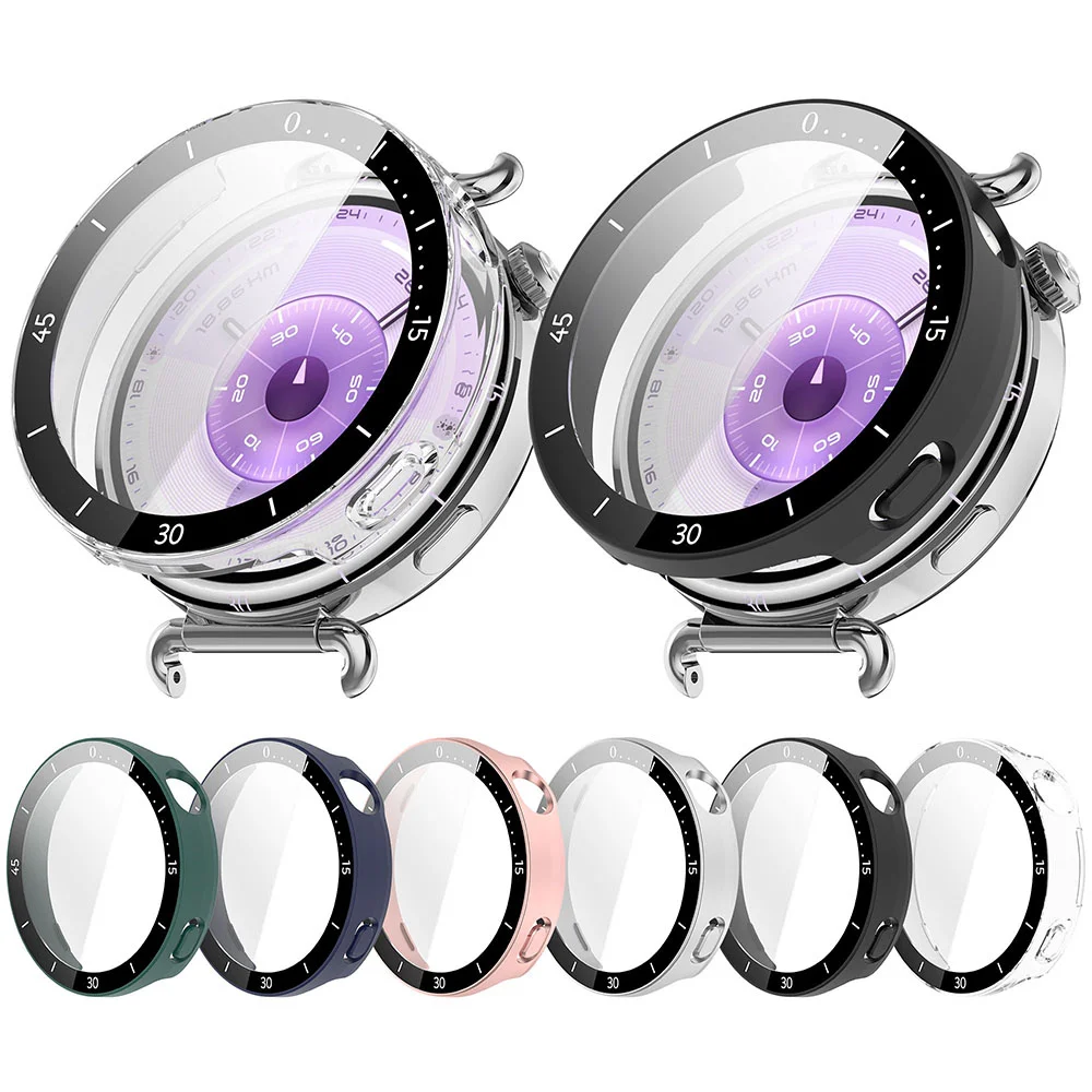 Shell For Huawei Watch GT6 41/46mm Watch Case With Screen Tempered Glass Protector For Huawei Watch GT6 Cover With Scale