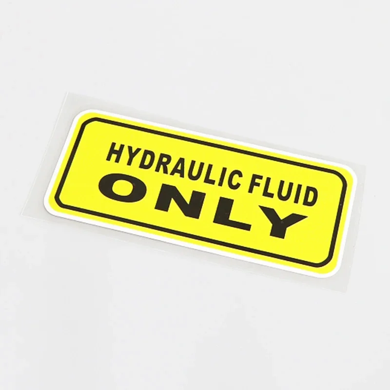 Fashion Car-styling HYDRAULIC FLUID ONLY Car Sticker PVC Decal 14.5CM*6CM,KK