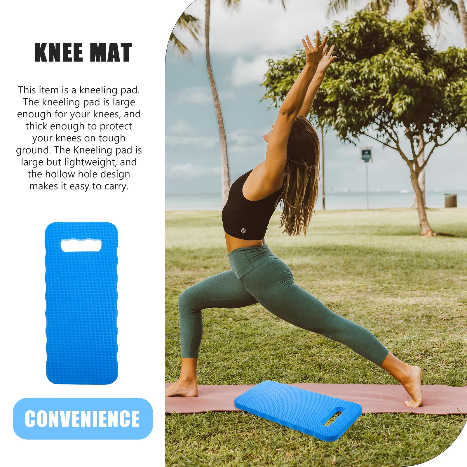 

4pcs Garden Kneeling Pads Cushions Mats Outdoor Housework Knee Seat Mat For Yoga Fitness Lightweight Non-Slip Floor Kneeler For