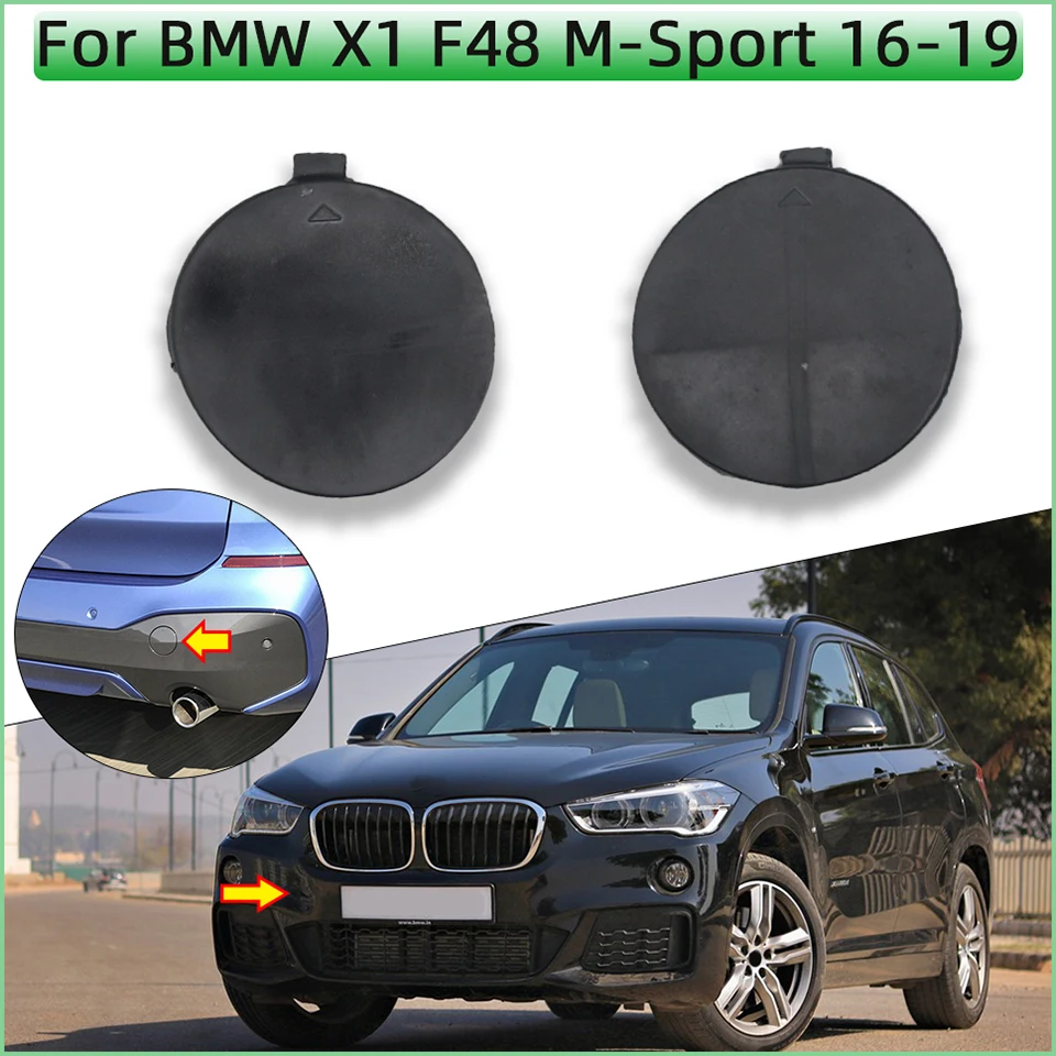 

For BMW X1 F48 M-Sport Front Rear Bumper Towing Hook Cover Hauling Shell Cap 2016 2017 2018 2019 Painted#51118099893 51128099902