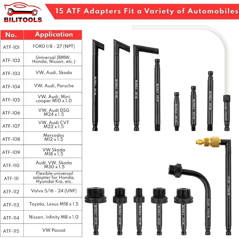 Transmission Fluid Transfer Pump, 8L (2.1 Gallons) Automatic Pneumatic Oil Fluid Extractor Dispenser ATF Refill Kit