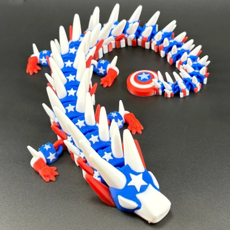

3D Printed Dragon Ornament Desktop Ornament 3d Printed Animals Home Office Craft Printed Figures Christmas Gifts
