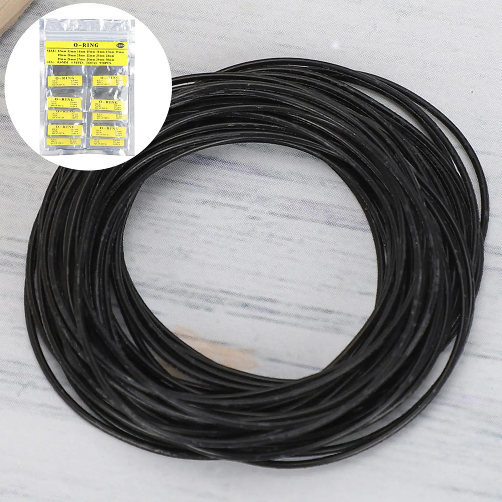 جوانات دائرية مقاومة للماء 0.6 مم غسالات ختم مطاطية لملحقات إصلاح الساعات