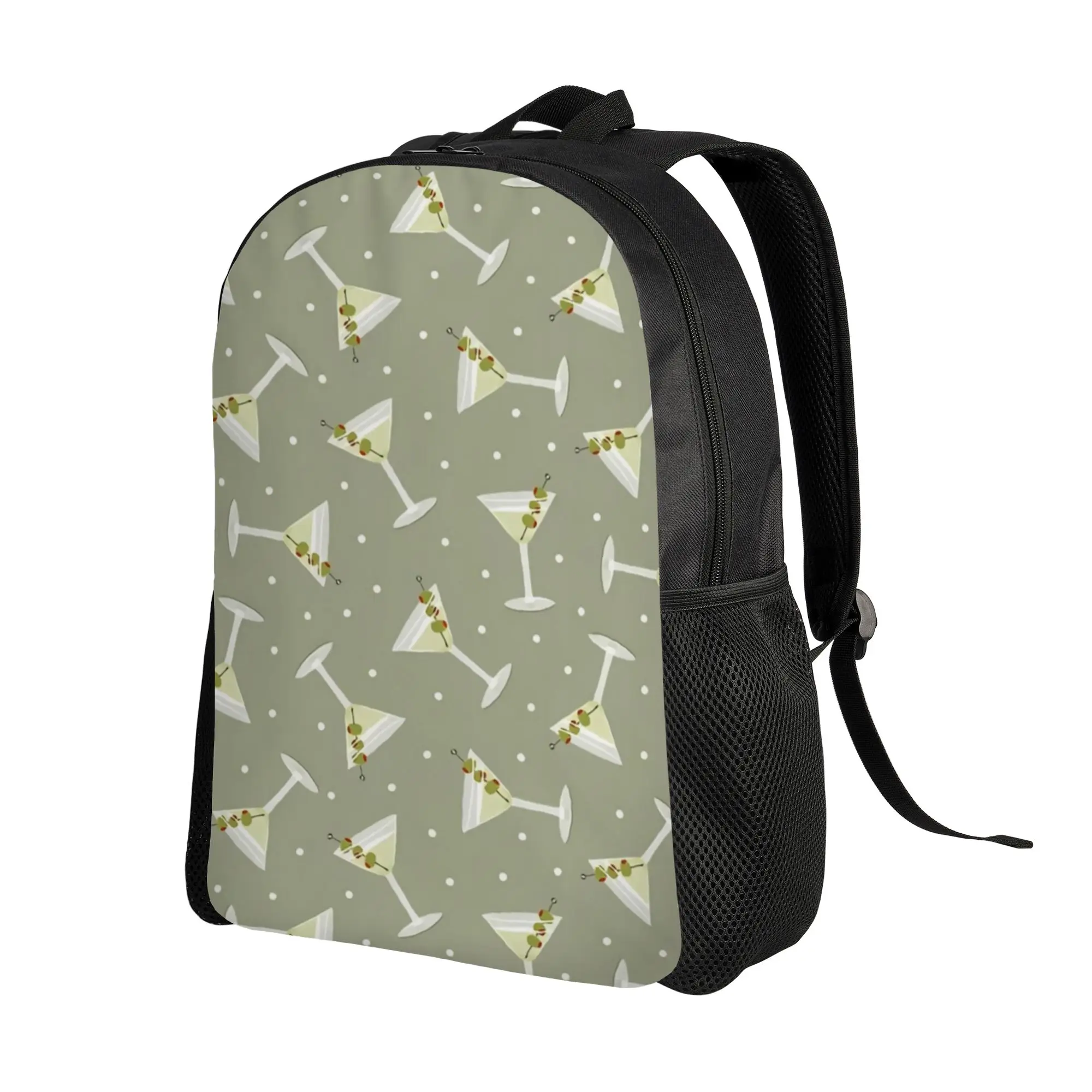 Back to school season Personalised martini glasses Schoolbag  Female Backpack