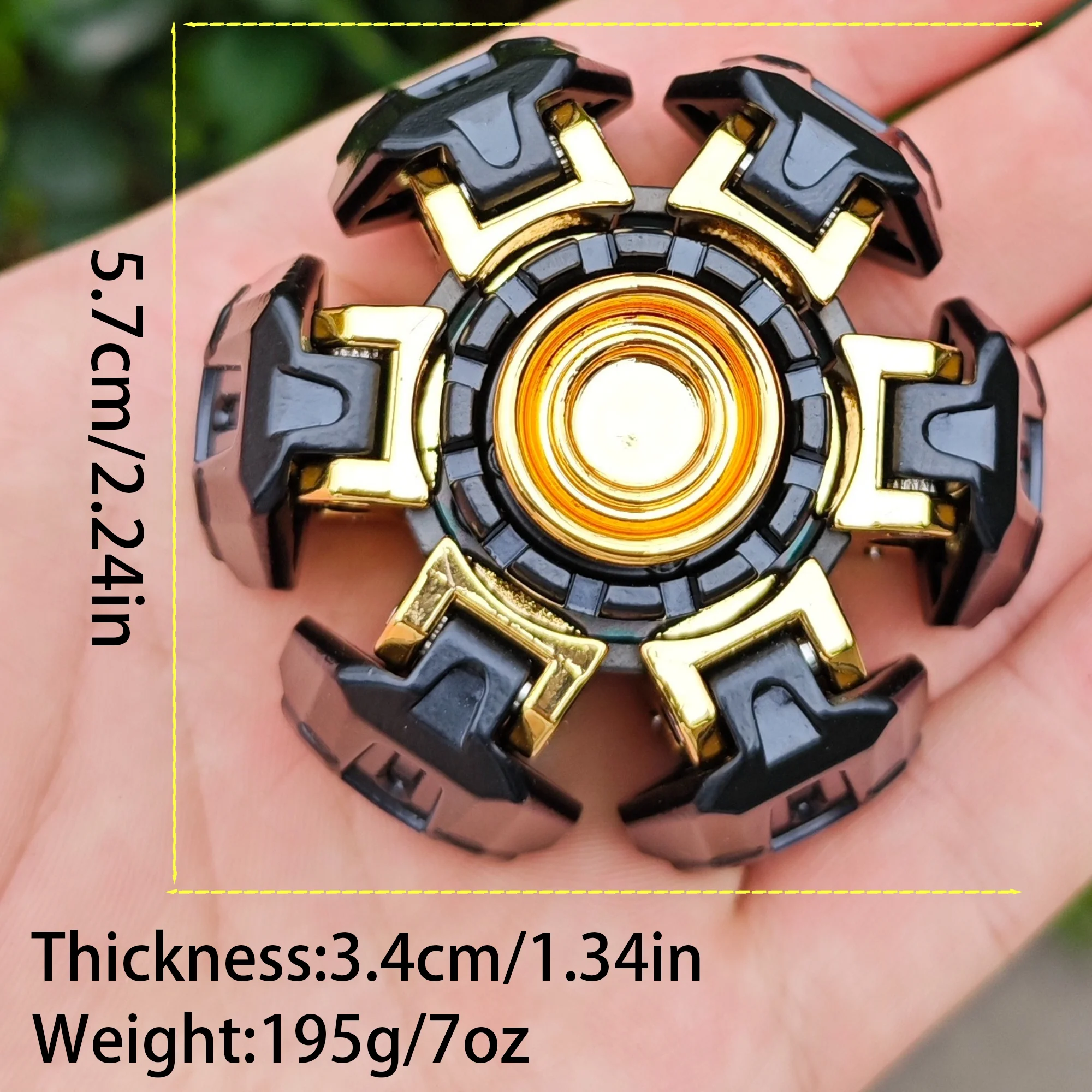 Magnetic Metal Ancient Iron Hand Spinner Fidget Sliders EDC Fidget Toys Stress Relief For Adults Anti Anxiety Toy view 6