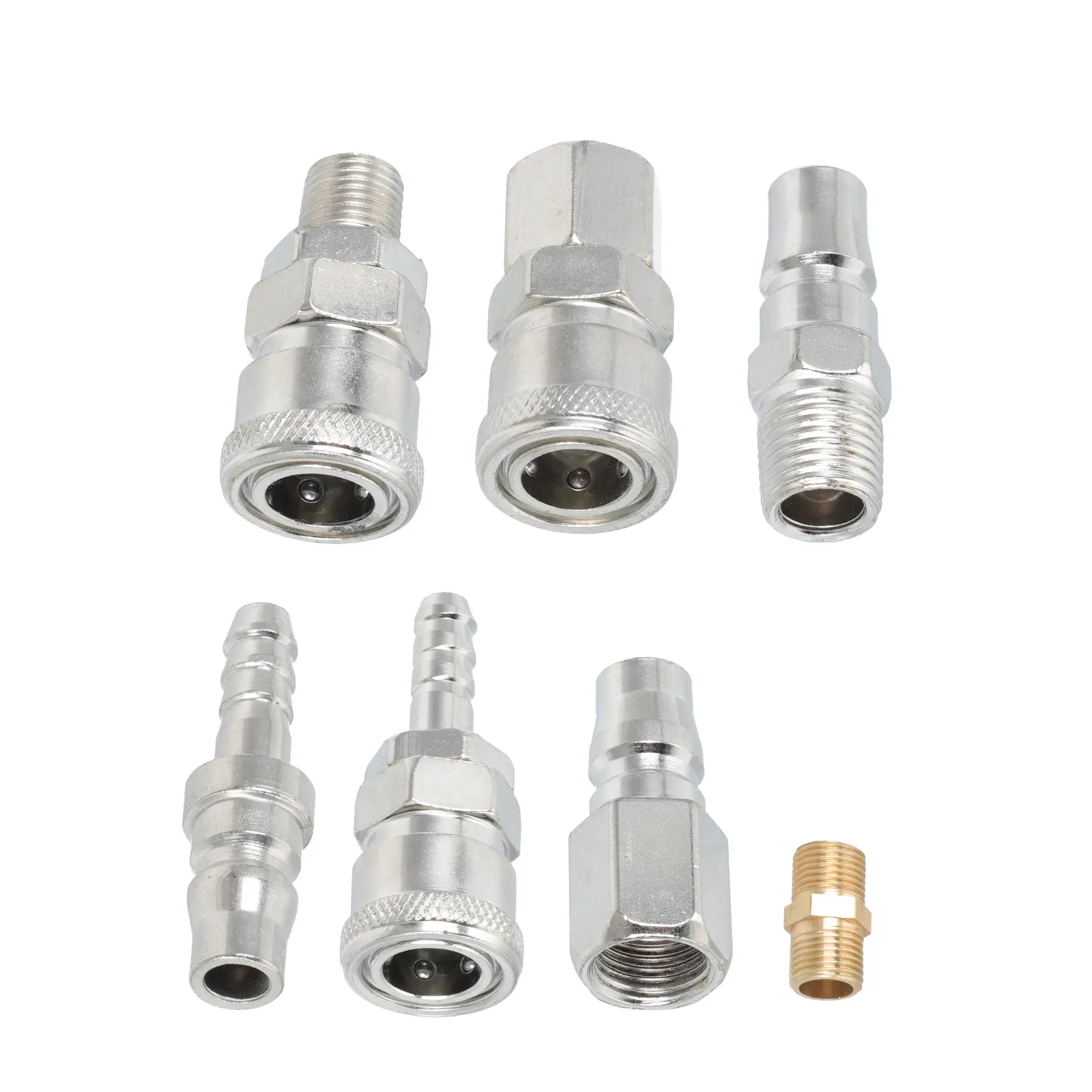 

25pcs Quick Pneumatic Fittings Metal Hose Connectors Tube Strong Durable Precise Easy Installation